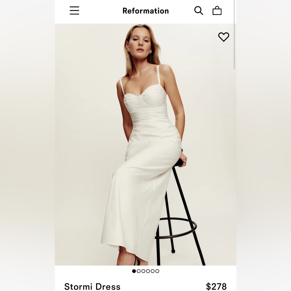 Reformation stormi dress. Brand new with tags